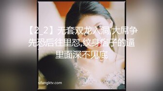 【2_2】无套双龙入洞,大屌争先恐后往里怼,纹身痞子的逼里面深不见底