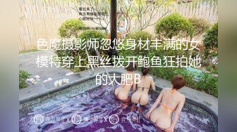 色魔摄影师忽悠身材丰满的女模特穿上黑丝拨开鲍鱼狂拍她的大肥B