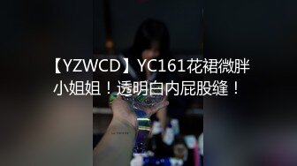 【YZWCD】YC161花裙微胖小姐姐！透明白内屁股缝！